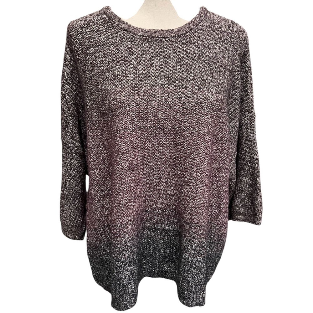 PureJill‎ Ombré 3/4 Sleeve Petite Large Sweater